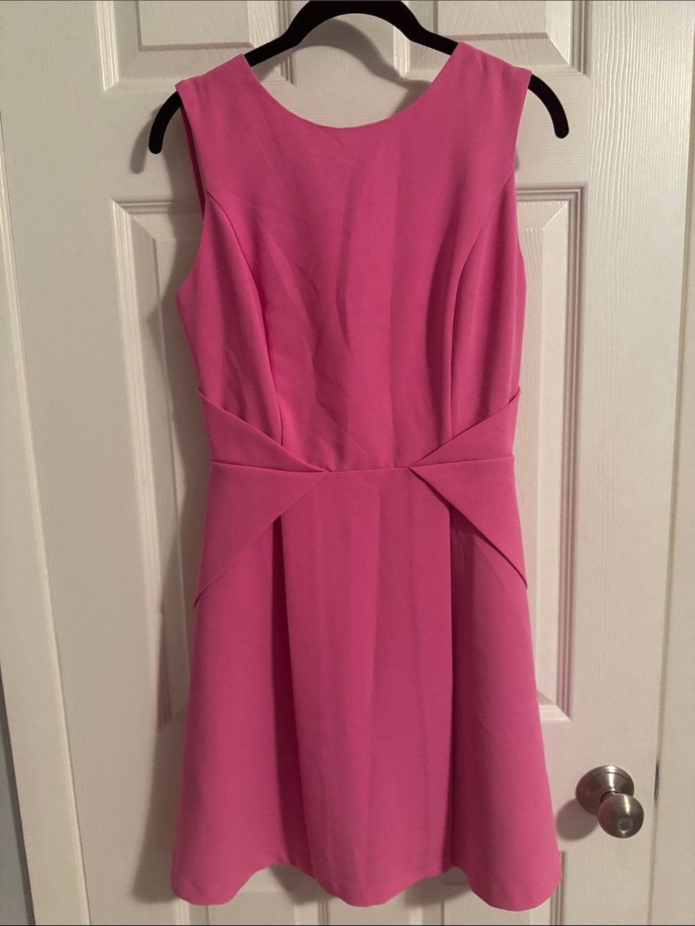 Adelyn Rae Bright Pink Sleeveless Midi Dress